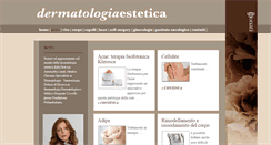 Desktop Screenshot of dermatologiaestetica.it